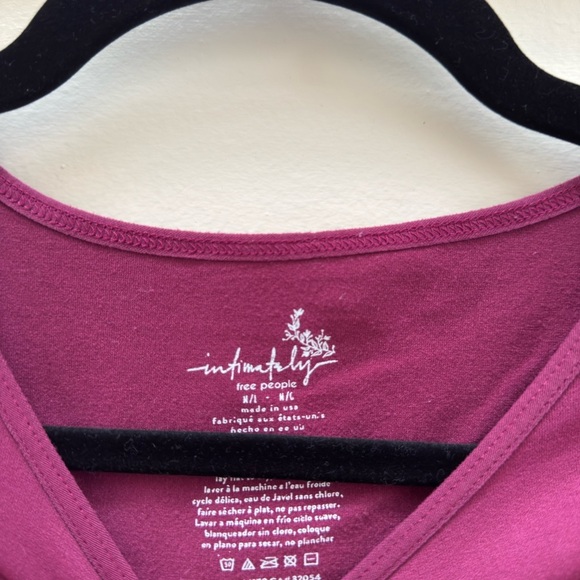 Free People Plum Short Sleeve Top - Picture 2 of 6